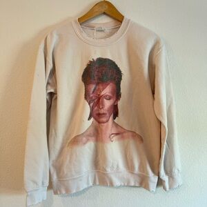 Madeworn David Bowie Ziggy Jareth Rock Sweatshirt $398 Size XS